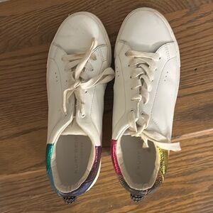 Kurt Geiger metallic rainbow heel sneakers, used but def has more life to them.